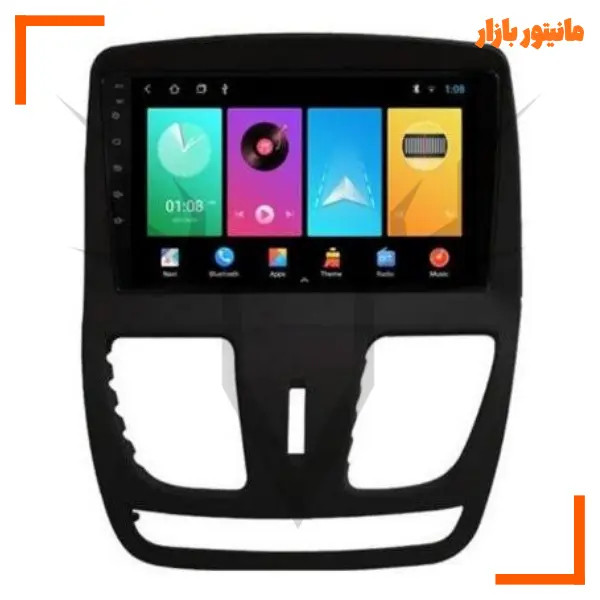 مانیتور 11 اینچ اندروید با حافظه 16+1 برای خودرو کوییک و ساینا به همراه دوربین عقب فول اچ دی