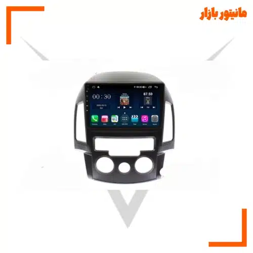 مانیتورهیوندا i30 آنالوگ اندروید 11اینچ فابریک مدل t3l برند mediatech همراه با قاب فابریک و سیم کشی فابریک