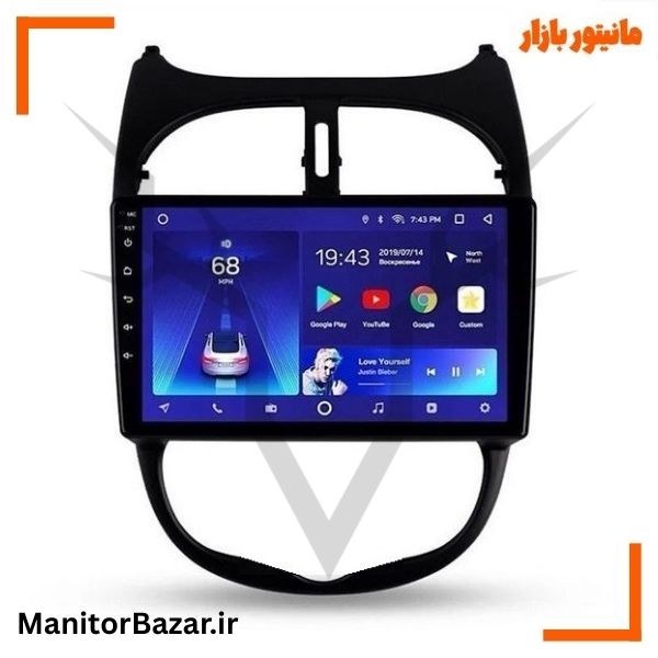 مانیتور اندروید پژو 206