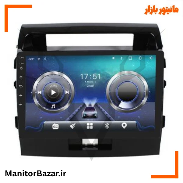 مانیتور اندرویدی هارمن تویوتا لندکروز 2008تا2015 با کیفیت تصویر 4K (همراه با قاب فابریک)