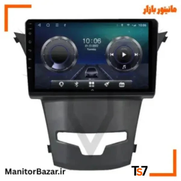 مانیتورخودرو TS7 سانگ یانگ کوراندو | با قاب فابریک