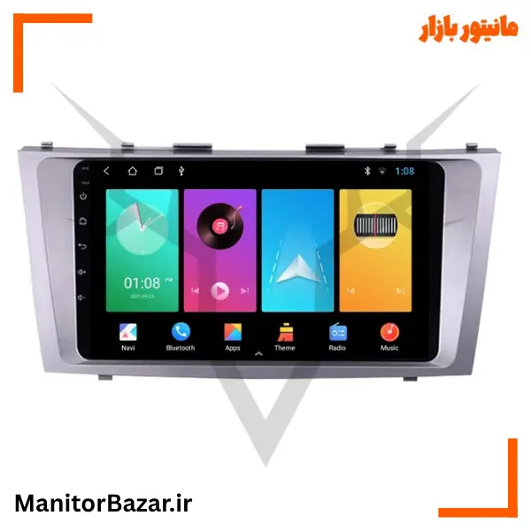 مانیتور اندرویدی هارمن تویوتا کمری 2007تا2010 با کیفیت تصویر 4K (همراه با قاب فابریک)