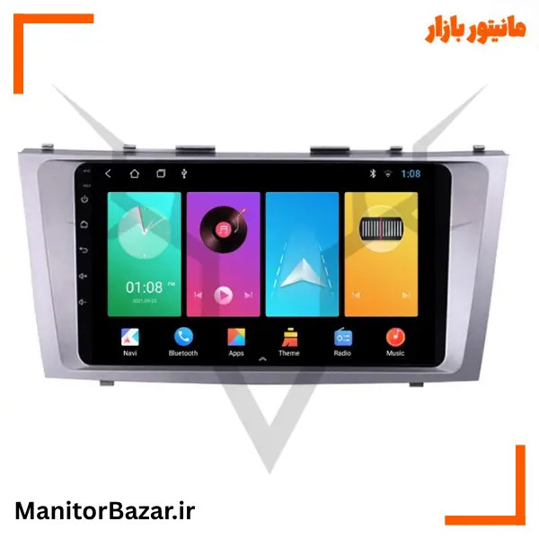 مانیتور اندرویدی هارمن تویوتا کمری 2007تا2010 با کیفیت تصویر 4K (همراه با قاب فابریک)