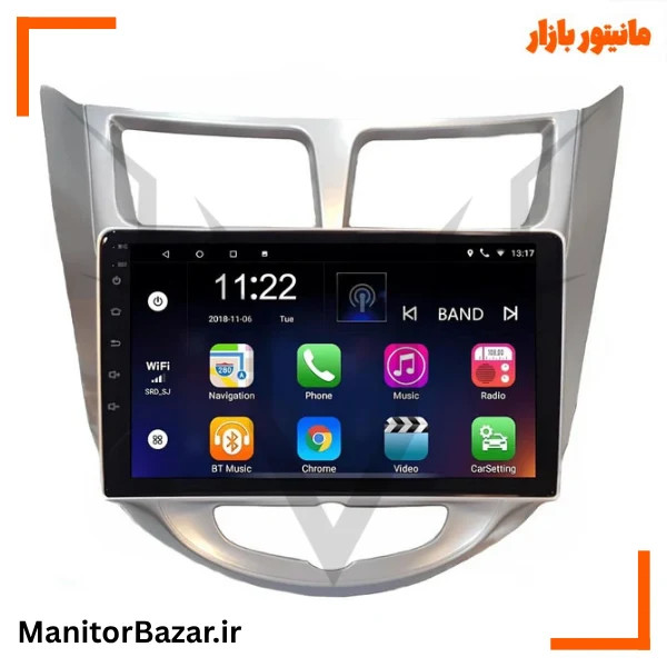 مانیتور اندرویدی هارمن هیوندای اکسنت | کیفیت 4K (همراه با قاب فابریک)