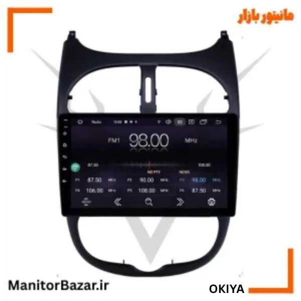 مانیتور پژو 206 برند اوکیا