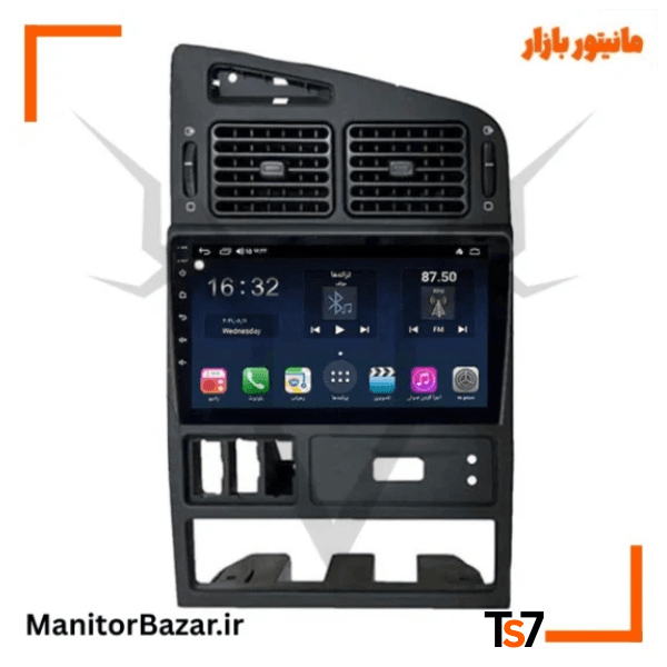 مانیتورخودرو TS7 پژو 405 داشبورد قدیم | با قاب فابریک