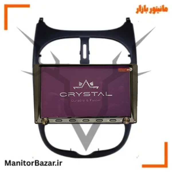 مانیتور پژو 206 برند کریستال S9