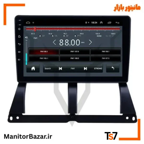 مانیتورخودرو TS7 تیبا و تیبا 2 | با قاب فابریک