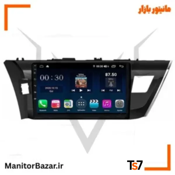 مانیتورخودرو TS7 تویوتا کرولا 2013-2016 | با قاب فابریک