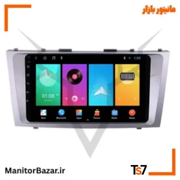 مانیتورخودرو TS7 تویوتا کمری 2007-2010 | با قاب فابریک