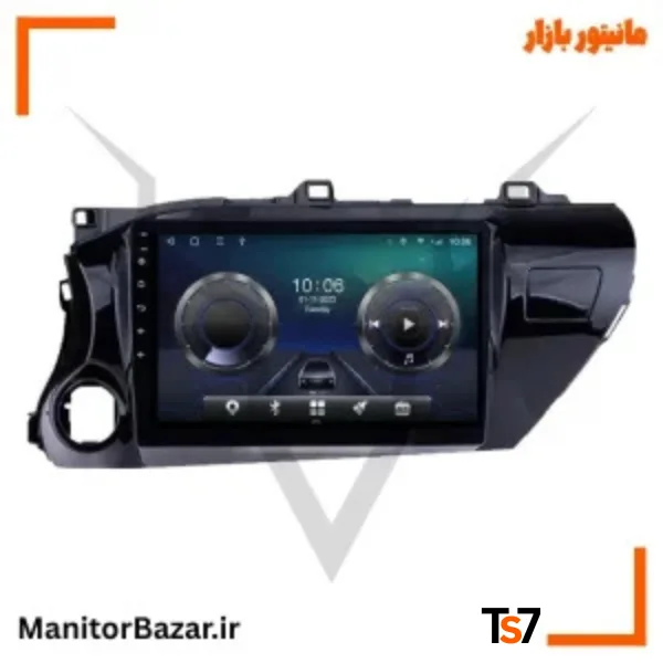 مانیتورخودرو TS7 تویوتا هایلوکس 2008-2012 | با قاب فابریک