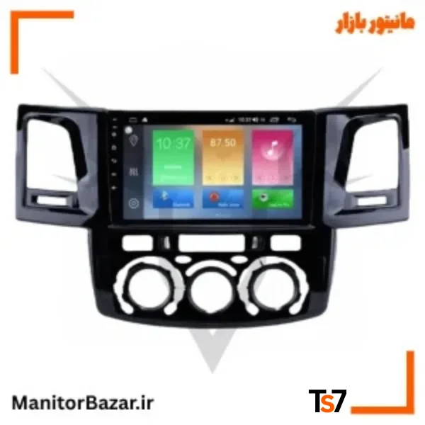 مانیتورخودرو TS7 تویوتا هایلوکس 2015-2021 | با قاب فابریک