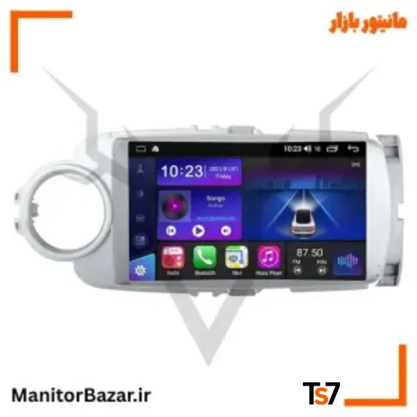 مانیتورخودرو TS7تویوتا یاریس 2012-2013 | با قاب فابریک