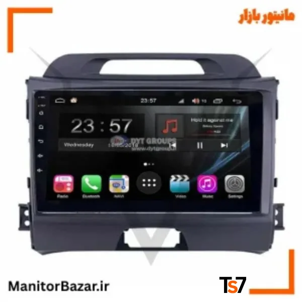 مانیتورخودرو TS7 کیا اسپورتیج 2011-2015 | با قاب فابریک