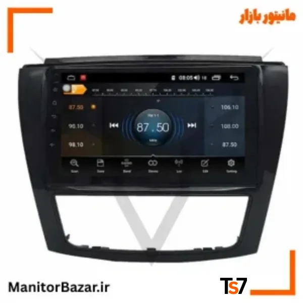 مانیتورخودرو TS7 جک S5 | با قاب فابریک