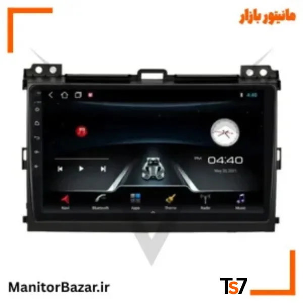 مانیتورخودرو TS7 تویوتا پرادو 2006-2010 | با قاب فابریک